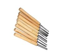 ERYUE Wood Turning Chisels Set High Hardness Groove Parting Tools for Woodworking Crafting HHS Gouges for Sculptors 8Pcs