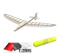 ERYUE Wooden Remote Control Aircraft Kit Large Wingspan Streamlined Design Safe Building Experience for Children, 47inch RC Airplane Glider Kit (-2)