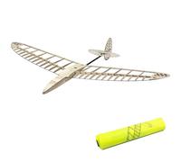ERYUE Wooden Remote Control Aircraft Kit Large Wingspan Streamlined Design Safe Building Experience for Children, 47inch RC Airplane Glider Kit (-1)