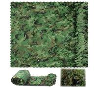 Erzekrim Camouflage Netting 150D Oxford Fabric Camouflage Netting 1.5x2m Hunting Camping Privacy Screen Camouflage (Forest Green)