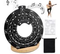 Erzekrim Fifth Compass for Guitar, Guitar Melody Tool, Music Theory Disc, Chord Presser for Beginners and Professionals (A)