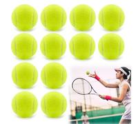 Erzekrim Tennis Balls Tennis Ball Beginners Stage 3 Balls Sports Training Tennis Tennis Ball Children Pack of 12 with Carry Bag for Tennis Lessons, Ball Machines and Dog Walks (Green)