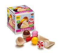 Erzi 28157 12.3 x 12.2 x 12.5 cm Wooden Grocery Shop Assortment Ice-Cream Party Playset