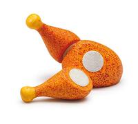 Erzi Pretend Play Wooden Grocery Shop Merchandize Grilled Chicken To Cut