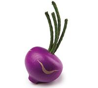 Erzi 4.9 x 9 cm Pretend Play Wooden Grocery Shop Merchandize Turnip