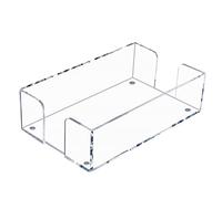 ERZU Napkin Holder for Table,Clear Acrylic Napkin Dispenser Holders, Household Flat Paper Napkin Tray | Large Transparent Paper Napkin Holder, Desktop Flat Napkin Tray Storage Box, 9.5x5.5x2.5inch