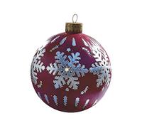 ERZU Outdoor PVC Holiday Balls, Giant Inflatable Ball Ornaments, 23.6inch Giant Balloons with Pump