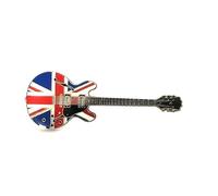 ES 335 GUITAR UNION JACK ENAMEL PIN BADGE (PB1) A GREAT GIFT