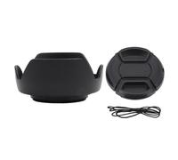 ES-62II Camera DSLR Lens Hood for Canon 50mm f/1.8 II with Lenses Cap