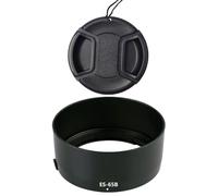ES-65B Lens Hood & 43mm Lens Cap Compatible for Canon EOS R6 R5 RP R Camera kit RF 50mm F1.8 STM Lens (2 Pack)