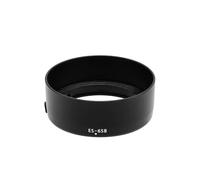 ES-65B Lens Hood, Compatible with Canon, RF 50mm F1.8 STM | Circular flower shaped black plastic hood, reversible bayonet mount, 1 x ES-65B(Circular)