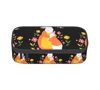 æ¯亲èŠ‚å…”å Large-Capacity Organized Pencil Case With Full-Print Design â€“ Durable Oxford Fabric Stationery Pouch Featuring Smart Multi-Zone Layout, Mesh Pocket, Adjustable Divider & 4 Pen Slots