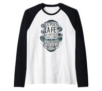 ES Pues La Fe - Hebreos 11:1 Spanish Bible Verse Christian Raglan Baseball Tee