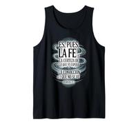 ES Pues La Fe - Hebreos 11:1 Spanish Bible Verse Christian Tank Top