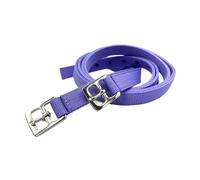 ES5012 Nylon Stirrup Leathers Set for Dressage Saddle and Versatile Saddle. Tear-Resistant with Stainless Steel Buckles in Many Colours. Adjustable Straps for Adults and Children (Lavender, 150 cm)