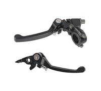 ES5PLN Clutch Brake Handles Snap Type Motorcycle Clutch Brake Lever | Snap Type Motorcycle Clutch Brake Lever Aluminum Alloy Handlebar Drum Lever Fit Foldable Left/Right Set