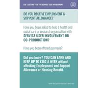 ESA and getting paid for service user involvement