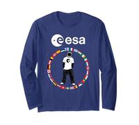 ESA Astronaut Cool Outfit in Member States Flag Long Sleeve T-Shirt