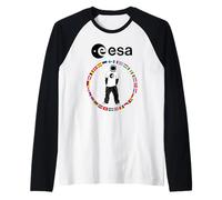 ESA Astronaut Cool Outfit in Member States Flag Raglan Baseball Tee