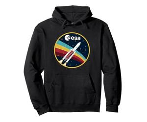 ESA European Space Agency Ariane 5 Rocket Vintage Pullover Hoodie