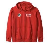 ESA European Space Agency Ariane 6 Rocket Patch scratch Zip Hoodie