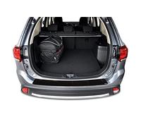 ESA Rear Bumper Protector For MITSUBISHI OUTLANDER 2012 to 2015 ABS Plastic, Black