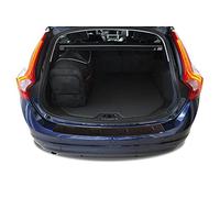 ESA Rear Bumper Protector For VOLVO V60 2010-2018 ABS Plastic, Black