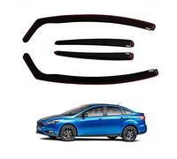 ESA WIND RAIN SUN DEFLECTORS Compatible with FORD FOCUS MK4 5D 2018 onwards FULLY TINTED, Black