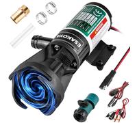 Esakoya 12V RV Macerator Pump, 12GPM Quick-Release Self-Priming Macerator Waste Pump with Hose Fittings, Black Water Hose for Camper, Ideal RV Accessories for Effortless Waste Management