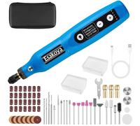 Esakoya Cordless Rotary Tool, 5-Speed Mini Rotary Tool Kit with 70 Accessories, Multi-Purpose 3.7V Type-C Charging Rotary Tool for Engraving, Sanding, Polishing, Drilling, Grinding, Small DIY Crafts