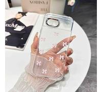 Esakycn for Google Pixel 9a 6.3" Case, Phone Case Glitter 3D Bow Sparkly Bling Shiny Crystal Clear Bowknot Aesthetic Design Cute TPU Transparent for Women Girls Protective Cover, Pink