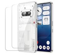 Esakycn for Nothing Phone 3a Clear Case, Phone Case with 2 Pack Screen Protector Transparent TPU Shock-Absorption Flexible Cell Cover for Nothing Phone 3a.