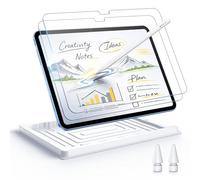 Esanik Feel Like Paper for iPad 11th/10th Generation A16/A14 (11/10.9 Inch, 2025/2022) with Pencil Tip, 9H Protective Glass Paper Protective Film, Matte Screen Protector Writing Film (2+2 Pieces)