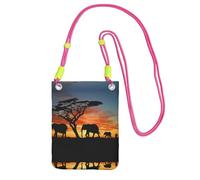 ESASAM African Elephant A Large Capacity Crossbody Phone Case For Worry Free Travel