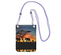 ESASAM African Elephant A Large Capacity Crossbody Phone Case For Worry Free Travel
