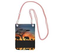 ESASAM African Elephant A Large Capacity Crossbody Phone Case For Worry Free Travel