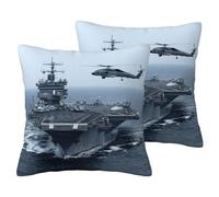ESASAM Aircraft Carrier 2-Piece Imitation Linen Pillowcase, Thick And Stylish, Providing You With The Most Peaceful Relaxation