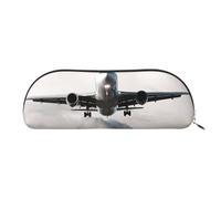 ESASAM Airplane Art Leather Semi-Circular Storage Bag, Semi-Circular Shape, Simple and Fashionable