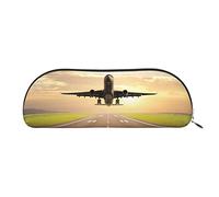 ESASAM Airplane Leather Semi-Circular Storage Bag, Semi-Circular Shape, Simple and Fashionable