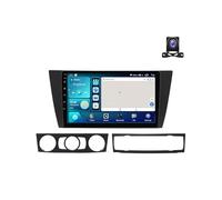 EsaSam Android 13 Car Stereo 9 Inch Touchscreen with Carplay/Auto Radio Receiver for BMW 3 Series E90/E91/E92/E93 Bluetooth MP5 Player with AHD Backup Camera/FM/SWC/RDS/DSP,4 Core M150S 2G+32G