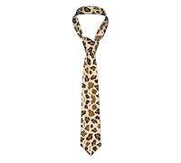Esasam Animal Leopard Premium Men'S Silk Tie - Exquisite Full-Print Design And Made From 100% Polyester For Business, Daily Wear, Office, Birthdays, Weddings, Parties, And Banquets