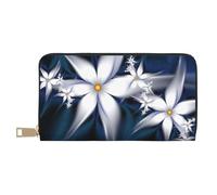 ESASAM Artistic Daisy Floral Long Imitation Leather Wallet, Stylish, Practical, and Durable