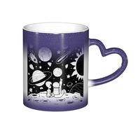 ESASAM Astronaut and Alien Starry Sky Color Changing Mug, Adding A Touch of Magic to Your Daily Life