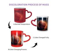 ESASAM Basketball Sport Starry Sky Color Changing Mug, Adding A Touch of Magic to Your Daily Life