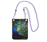ESASAM Beautiful Peacock A Large Capacity Crossbody Phone Case For Worry Free Travel