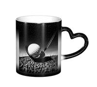 ESASAM Black and White Golf Starry Sky Color Changing Mug, Adding A Touch of Magic to Your Daily Life