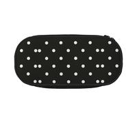 ESASAM Black and White Polka Dot Fashion Pencil Case-The Necessary Storage Space for Pens, Pencils and Stationery