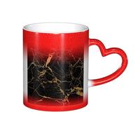 ESASAM Black Gold Marble Starry Sky Color Changing Mug, Adding A Touch of Magic to Your Daily Life