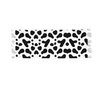 ESASAM Black Leopard Cashmere-Like Warm Fringed Scarf-Super Soft, Comfortable And Skin-Friendly