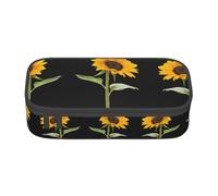 ESASAM Bloom Sunflower Print Stylish Pencil Case - Oxford Fabric, Spacious, and Durable Design for Organized Storage